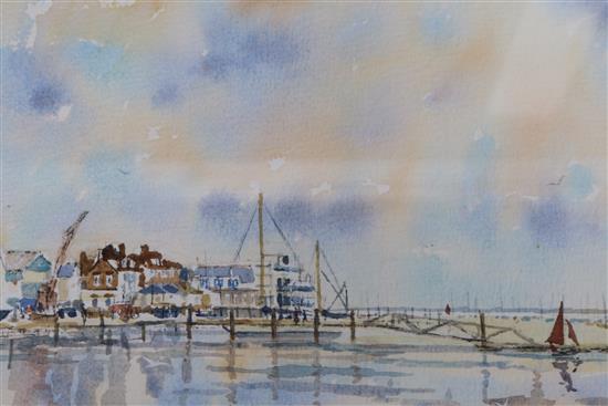 Sue Spiers watercolour, Burnham on Crouch 17 x 23cm